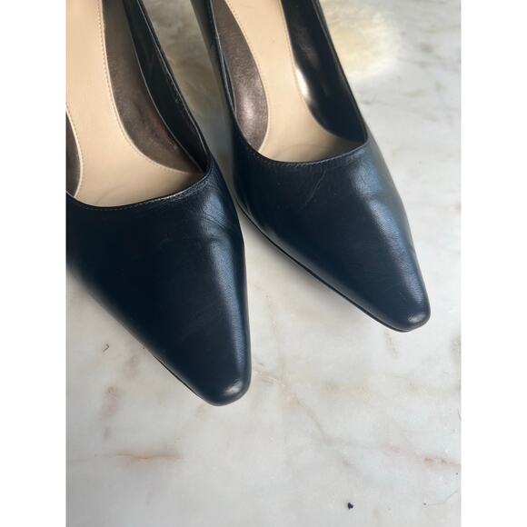 Calvin Klein Black Dolly Mid-Height Classic Point Toe Heels - Picture 2 of 15